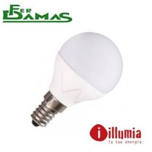 LAMPADINA ILLUMIA LED BULB SERIE "PLUS" SFERA 6W E14 